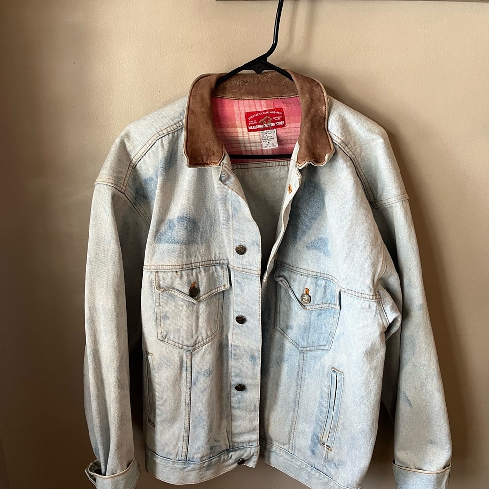 Levi's Light Blue Denim Bomber Jacket